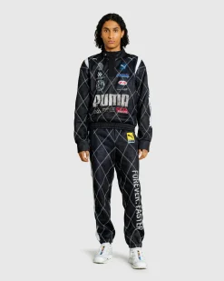 Fashion Puma Distressed Sweatshirt Black pumablack