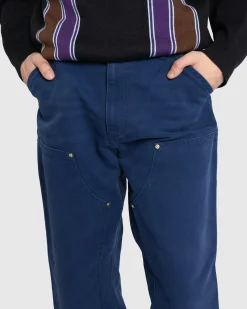 Shop Carhartt WIP Double Knee Pant Air Force Blue/Aged Canvas airforceblue/agedcanvas