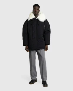 Shop Jil Sander Down Sport Coat black
