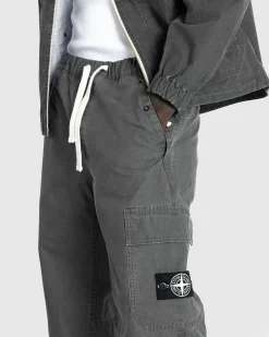 Hot Stone Island Drawstring Pants Lead Grey leadgrey