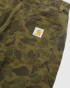 Best Carhartt WIP Duck Single Knee Pant Camo Green/Office Green/Garment Dyed