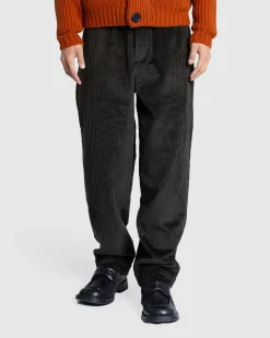Hot Meta Campania Collective Ed Unlined Exaggerated Cotton Corduroy Drawstring Trousers Dark Chocolate Brown darkchocolatebrown