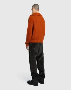 Hot Meta Campania Collective Ed Unlined Exaggerated Cotton Corduroy Drawstring Trousers Dark Chocolate Brown darkchocolatebrown