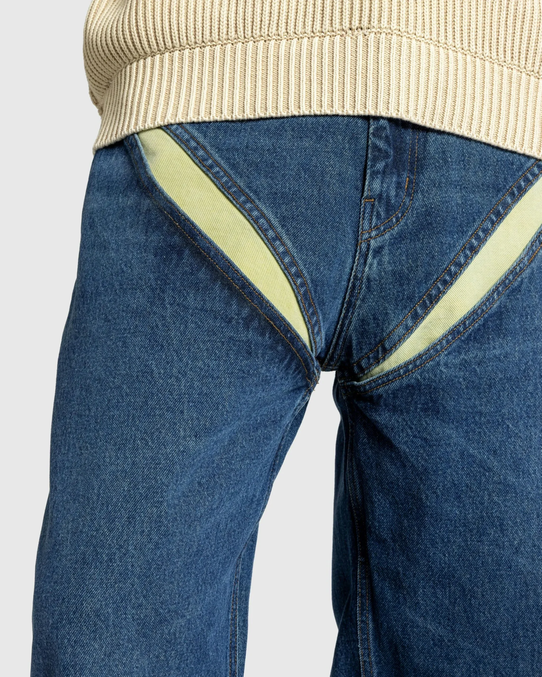 Clearance Y/Project Evergreen Cut-Out Jeans Evergreen Vintage Blue evergreenvintageblue