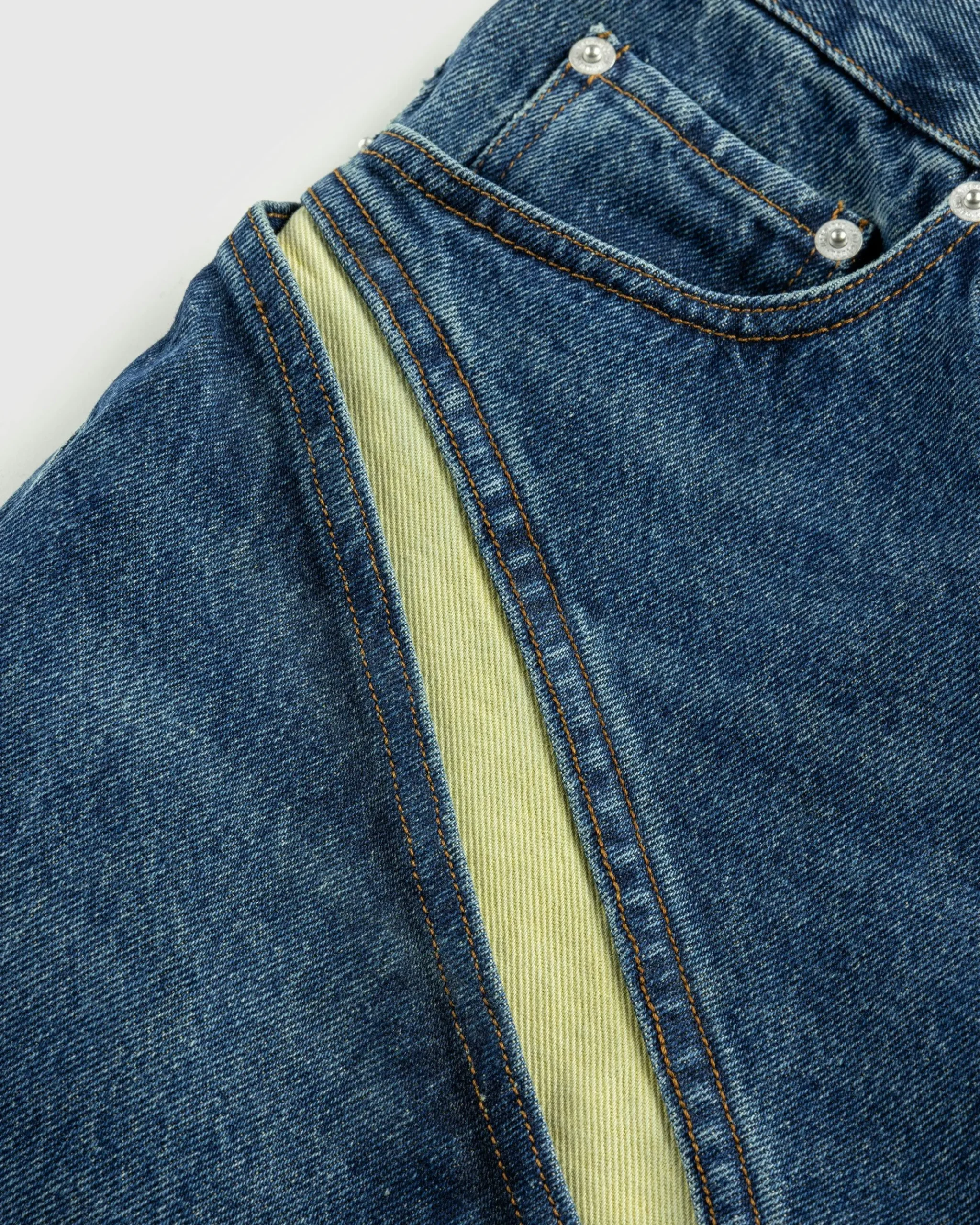 Clearance Y/Project Evergreen Cut-Out Jeans Evergreen Vintage Blue evergreenvintageblue