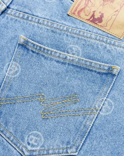 Hot Martine Rose Extended Wide Leg Jean blue