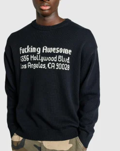 Cheap Fucking Awesome FA Hollywood Sweater black