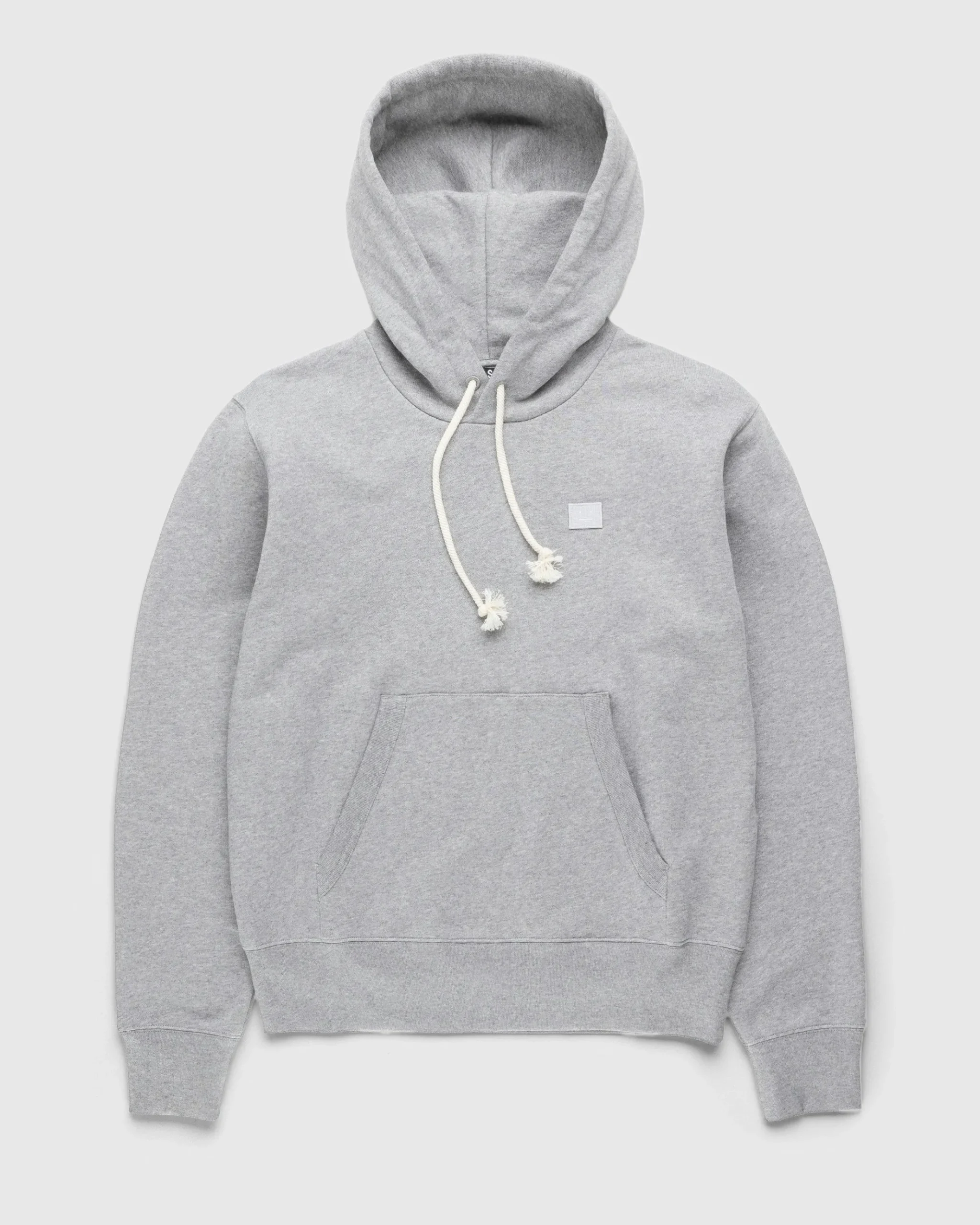 Clearance Acne Studios Face Logo Hoodie grey