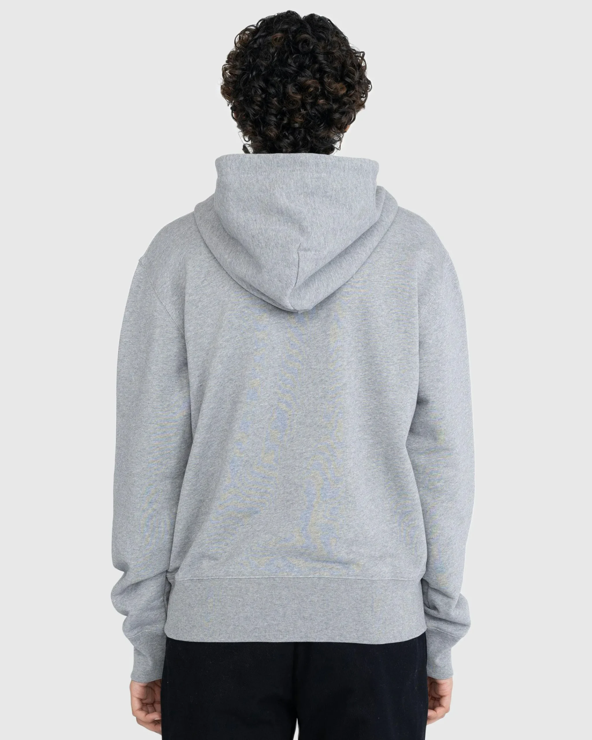 Clearance Acne Studios Face Logo Hoodie grey