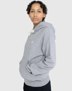 Clearance Acne Studios Face Logo Hoodie grey
