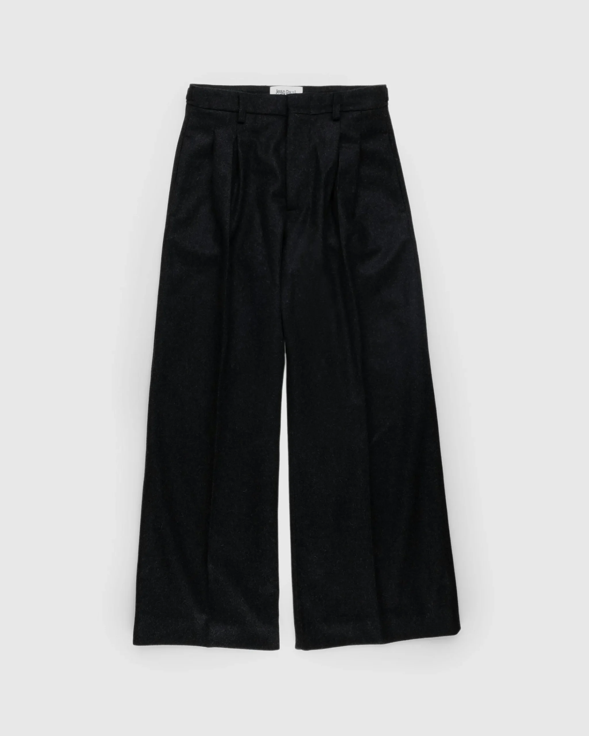 Clearance Jean Paul Gaultier Felted Wool Suit Pants Dark Grey darkgrey