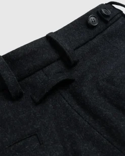 Clearance Jean Paul Gaultier Felted Wool Suit Pants Dark Grey darkgrey