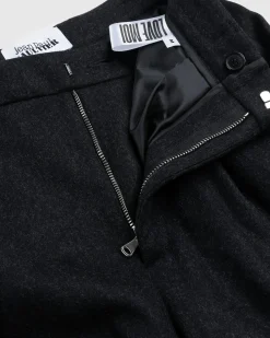 Clearance Jean Paul Gaultier Felted Wool Suit Pants Dark Grey darkgrey