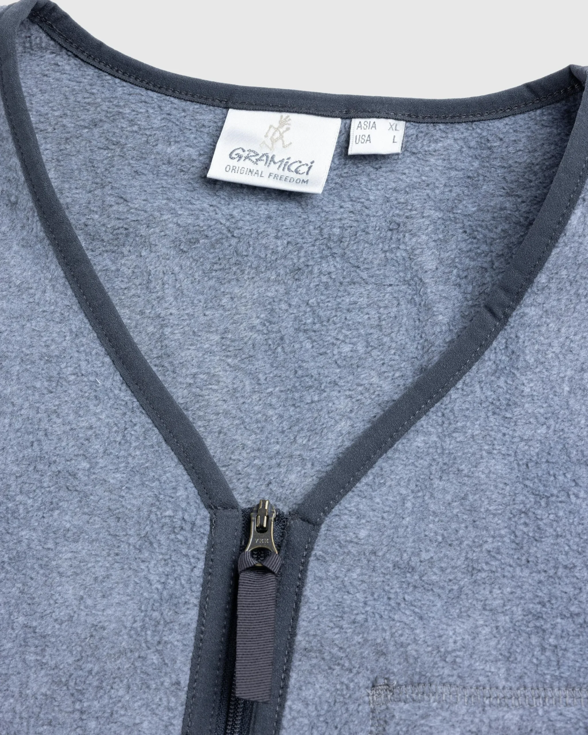 New Gramicci Fleece Cardigan Zip-Up Heather Charcoal heathercharcoal