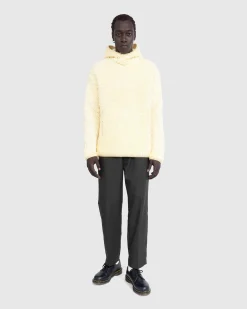 Hot Jil Sander Fleece Hoodie lemon