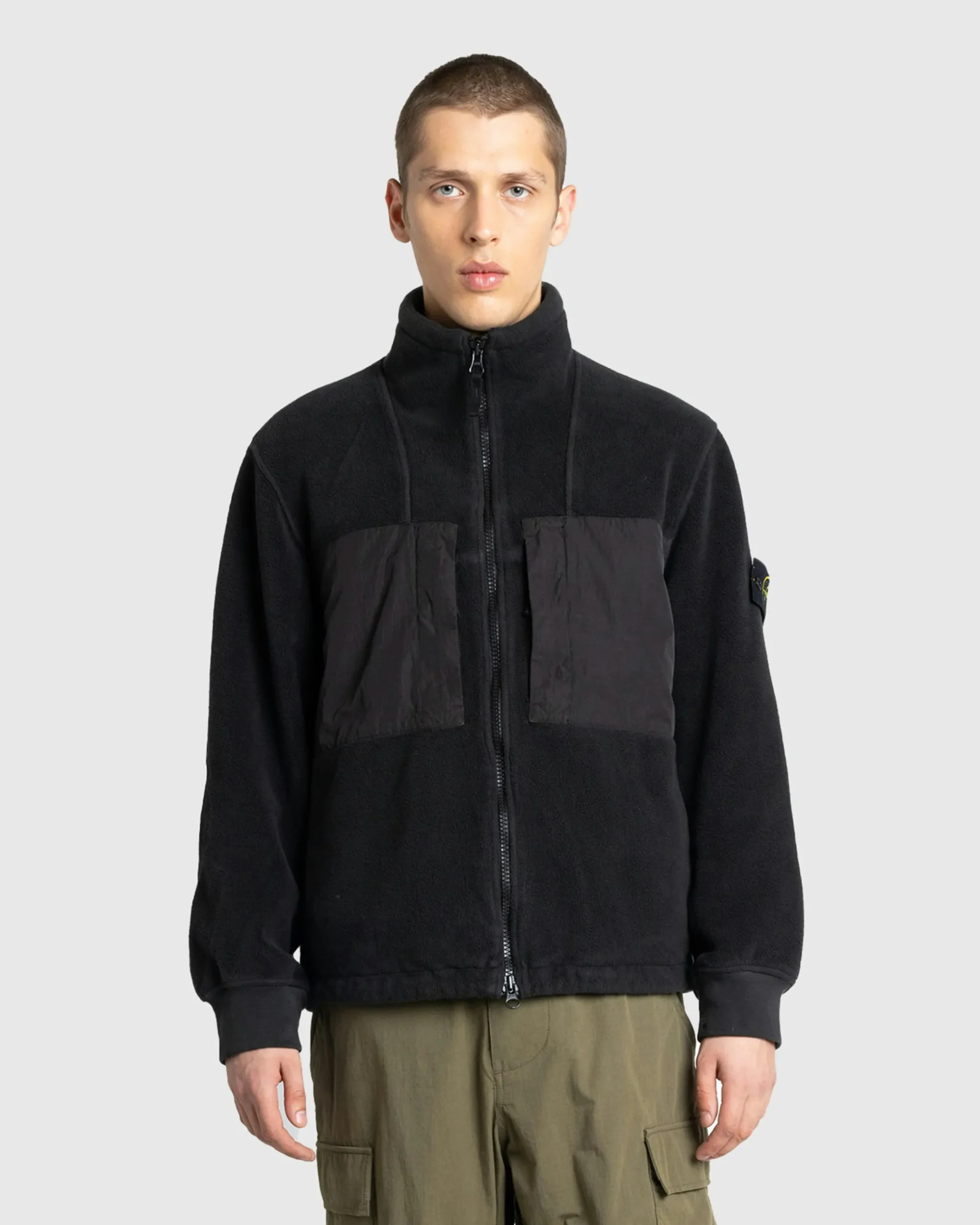 Best Stone Island Fleece Jacket Lead Grey leadgrey