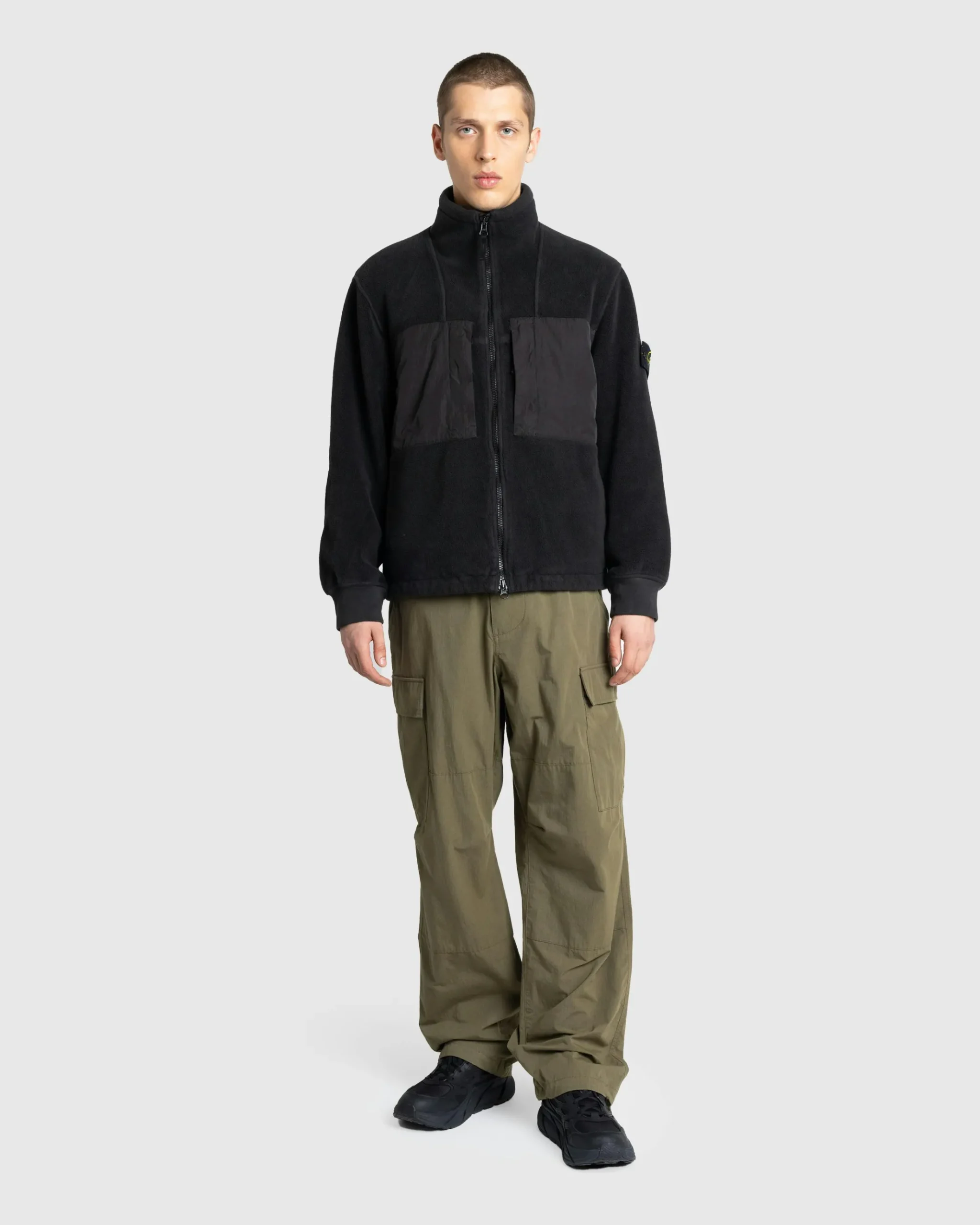Best Stone Island Fleece Jacket Lead Grey leadgrey
