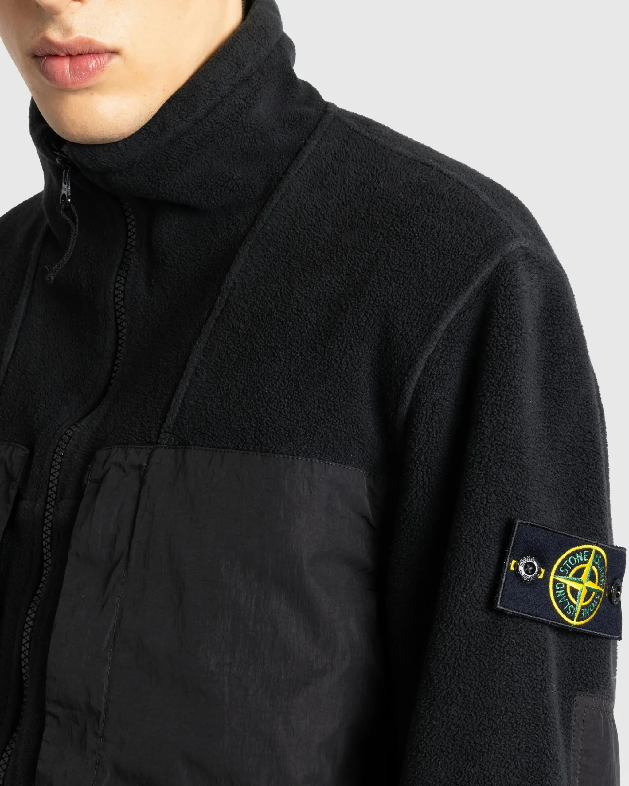 Best Stone Island Fleece Jacket Lead Grey leadgrey