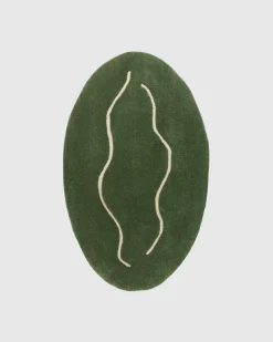 Outlet Carne Bollente Floor Is Vulva Rug green
