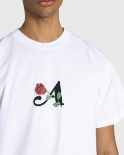 New Awake NY Flower A Tee white