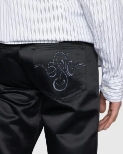 Shop Stockholm Surfboard Club Fog Pants black