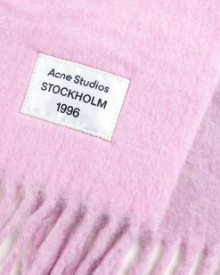 Fashion Acne Studios Fringed Scarf pink/lilac