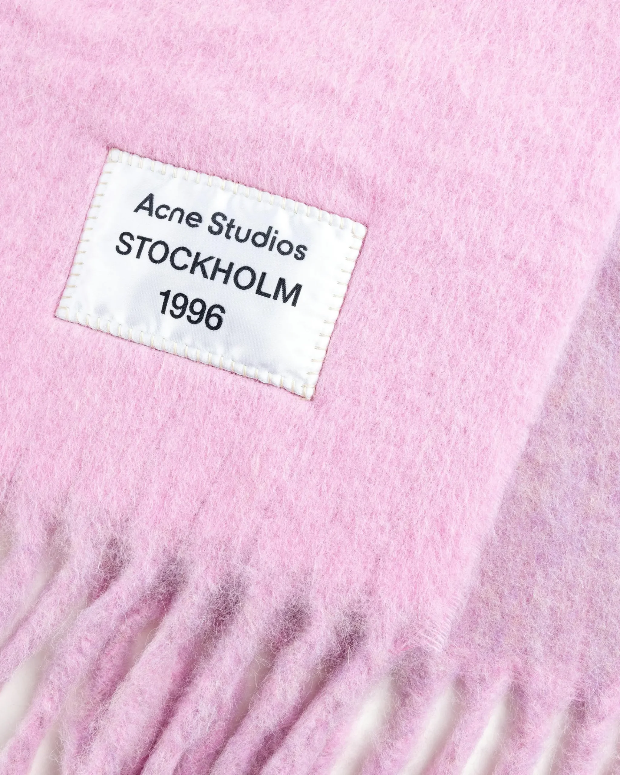Fashion Acne Studios Fringed Scarf pink/lilac