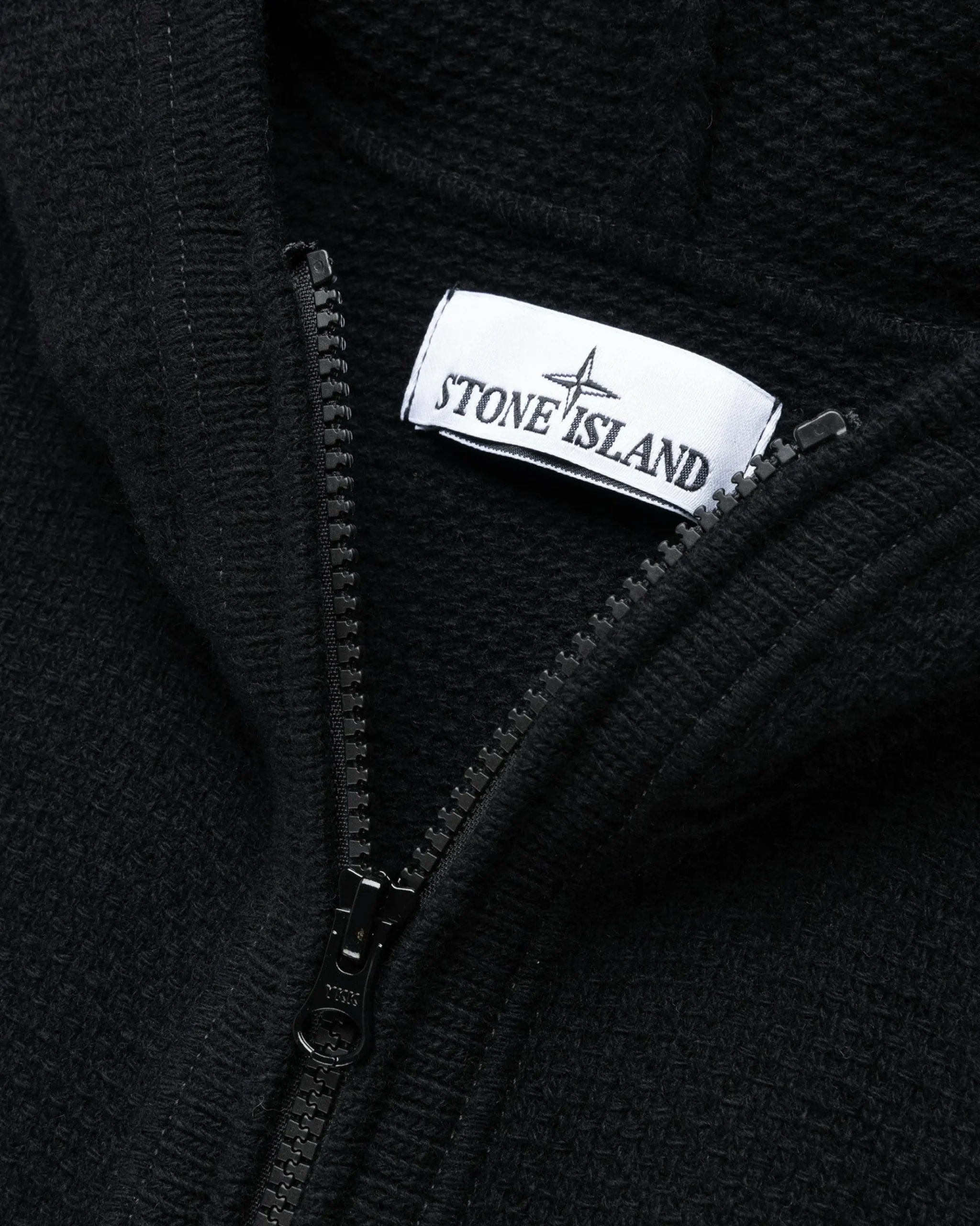 Sale Stone Island Full-Zip Hooded Cardigan black
