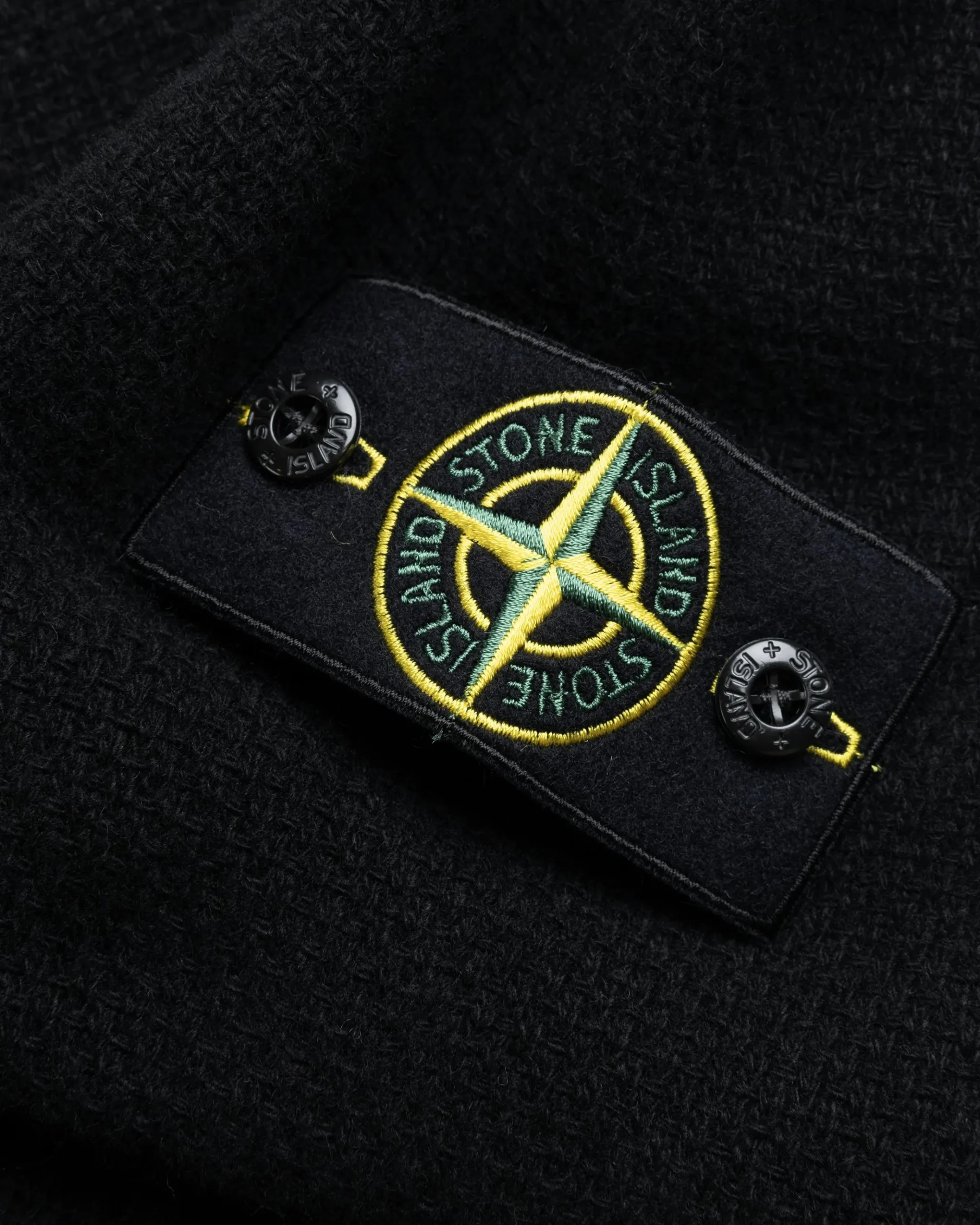 Sale Stone Island Full-Zip Hooded Cardigan black