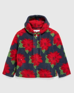 New J.W. Anderson Full-Zip Hooded Jacket navy