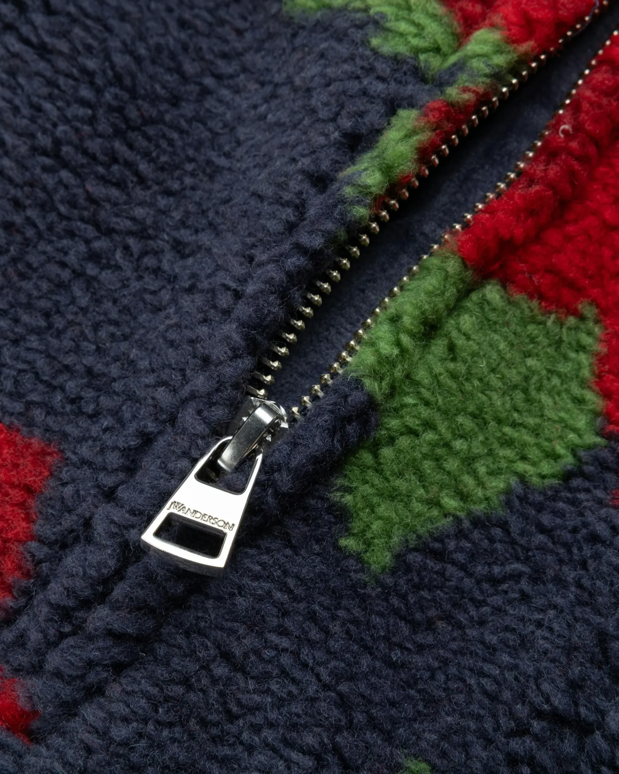 New J.W. Anderson Full-Zip Hooded Jacket navy