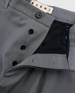 Fashion Marni Gabardine Classic Trousers Antique Silver antiquesilver