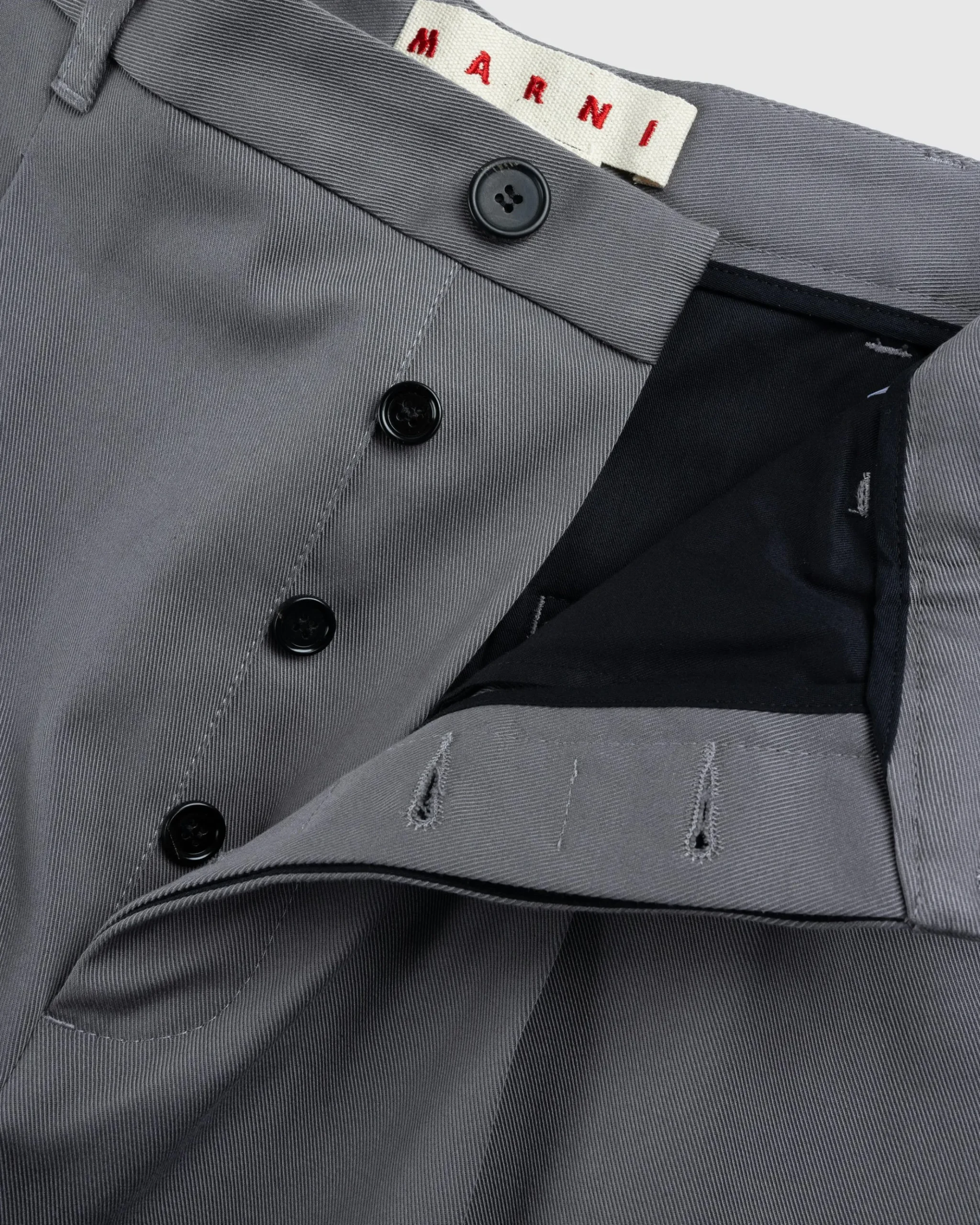 Fashion Marni Gabardine Classic Trousers Antique Silver antiquesilver