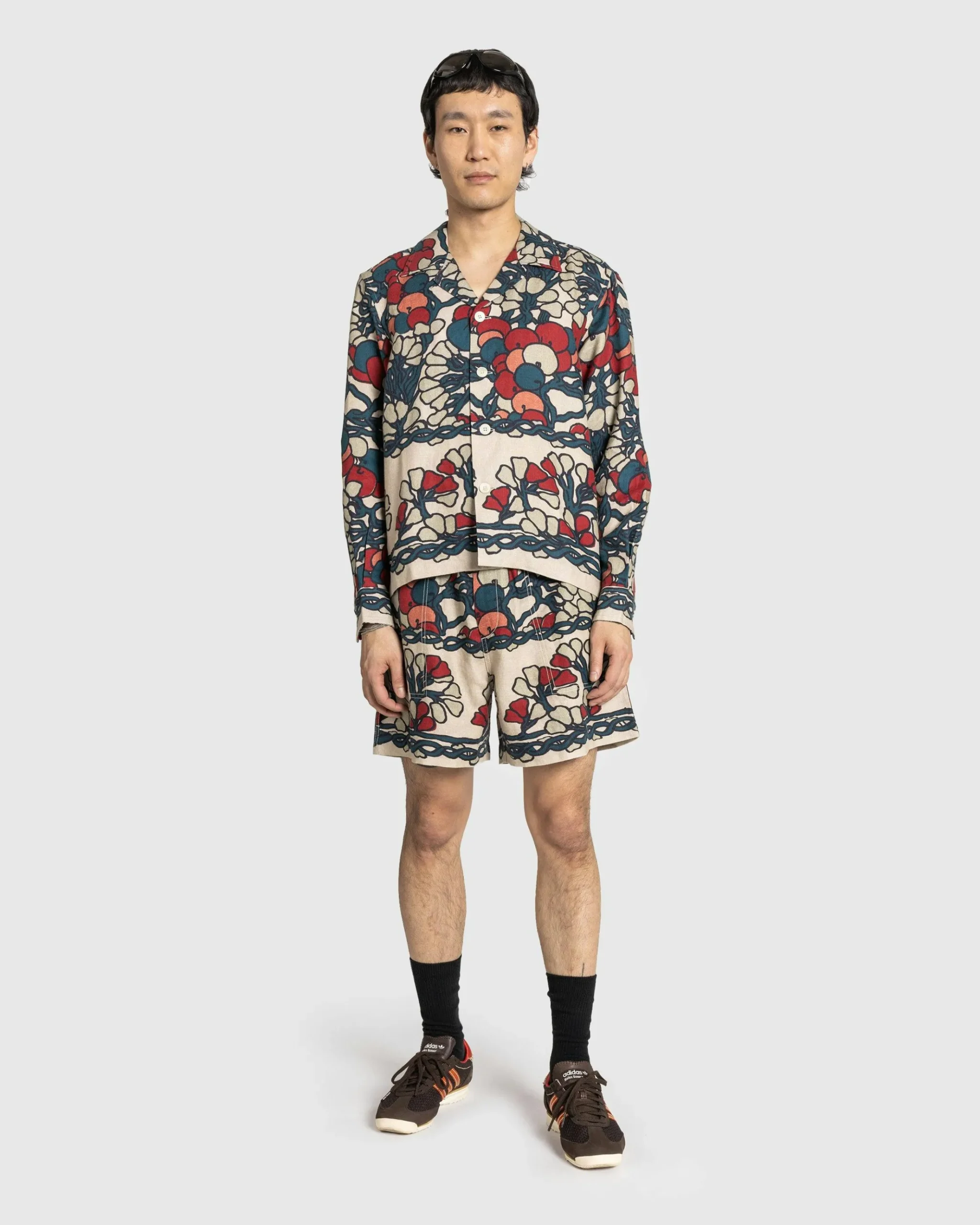 Online Bode Garden Lattice Long-Sleeve Shirt Ecru/Multi ecrumulti