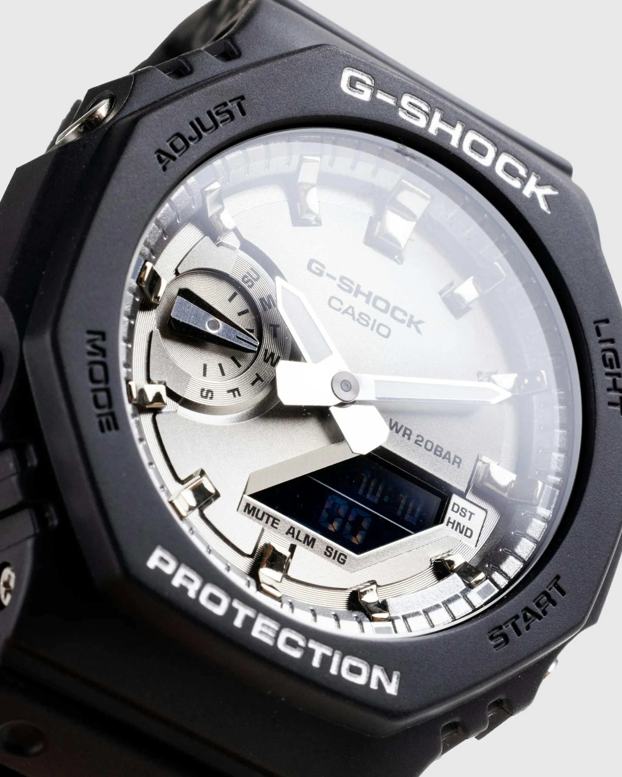 Fashion Casio G-Shock GA-2100SB-1AER Classic Silver Face black