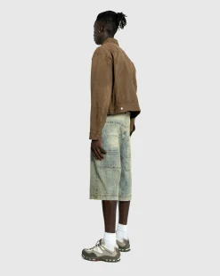 Flash Sale Entire Studios Gem Denim Jacket Military Stone militarystone