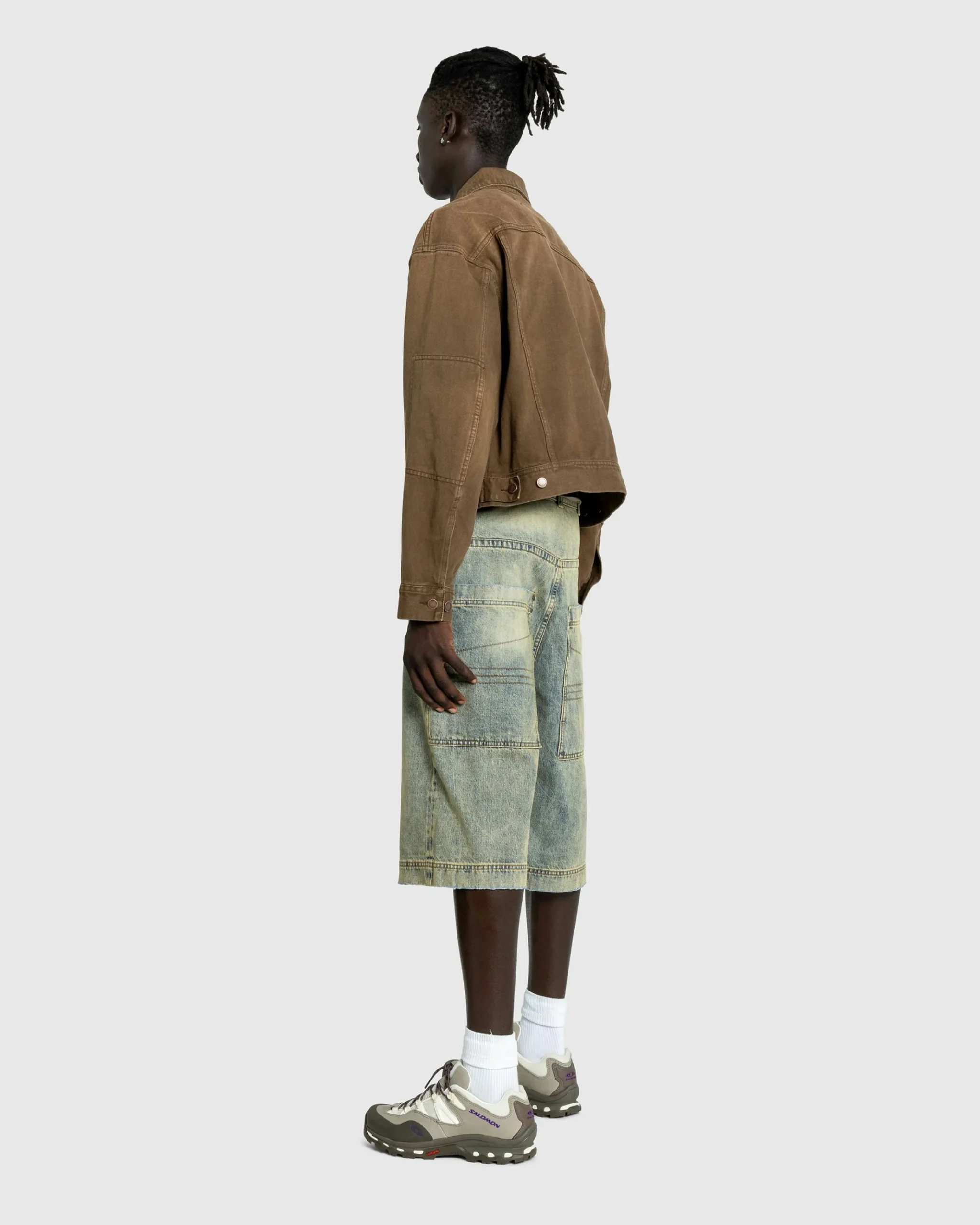 Flash Sale Entire Studios Gem Denim Jacket Military Stone militarystone