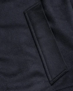 Discount Meta Campania Collective George Cropped Cashmere Blouson Midnight Blue midnightblue