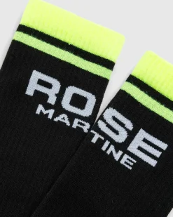 Clearance Martine Rose Graphic Socks Multipack Black/Fluro Yellow