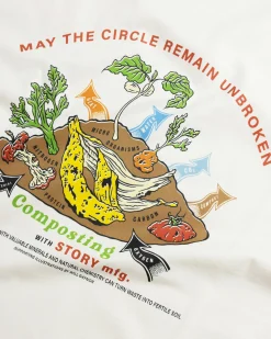 Cheap Story mfg. Grateful Tee SS Ecru Compost ecrucompost