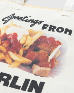Shop Carne Bollente Greetings from Berlin! Tote Bag Multi beige