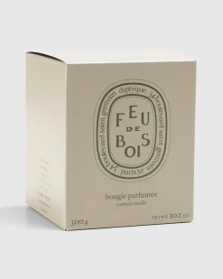 Cheap Diptyque Grey Candle Feu de Bois 300g clear
