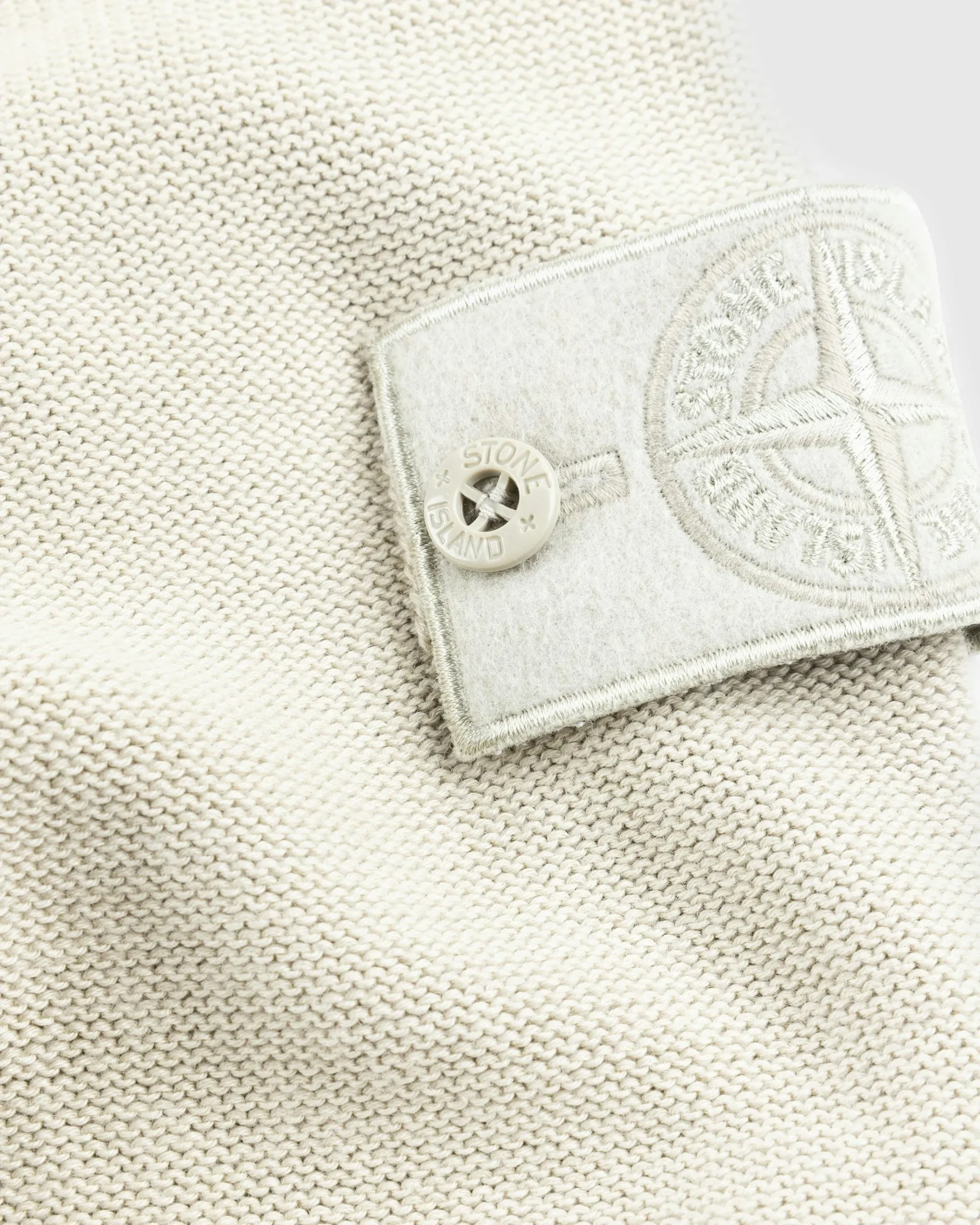 Store Stone Island Half-Zip Cardigan beige