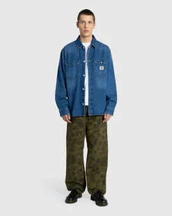 Online Carhartt WIP Harvey Shirt Jacket Blue/Dark Used Wash blue/darkusedwash