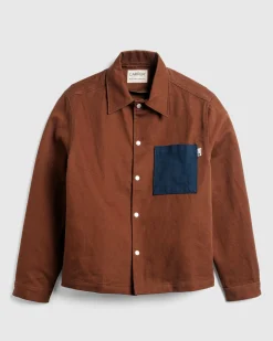 Flash Sale Carrer Heavy Twill Overshirt Antique Brown antiquebrown