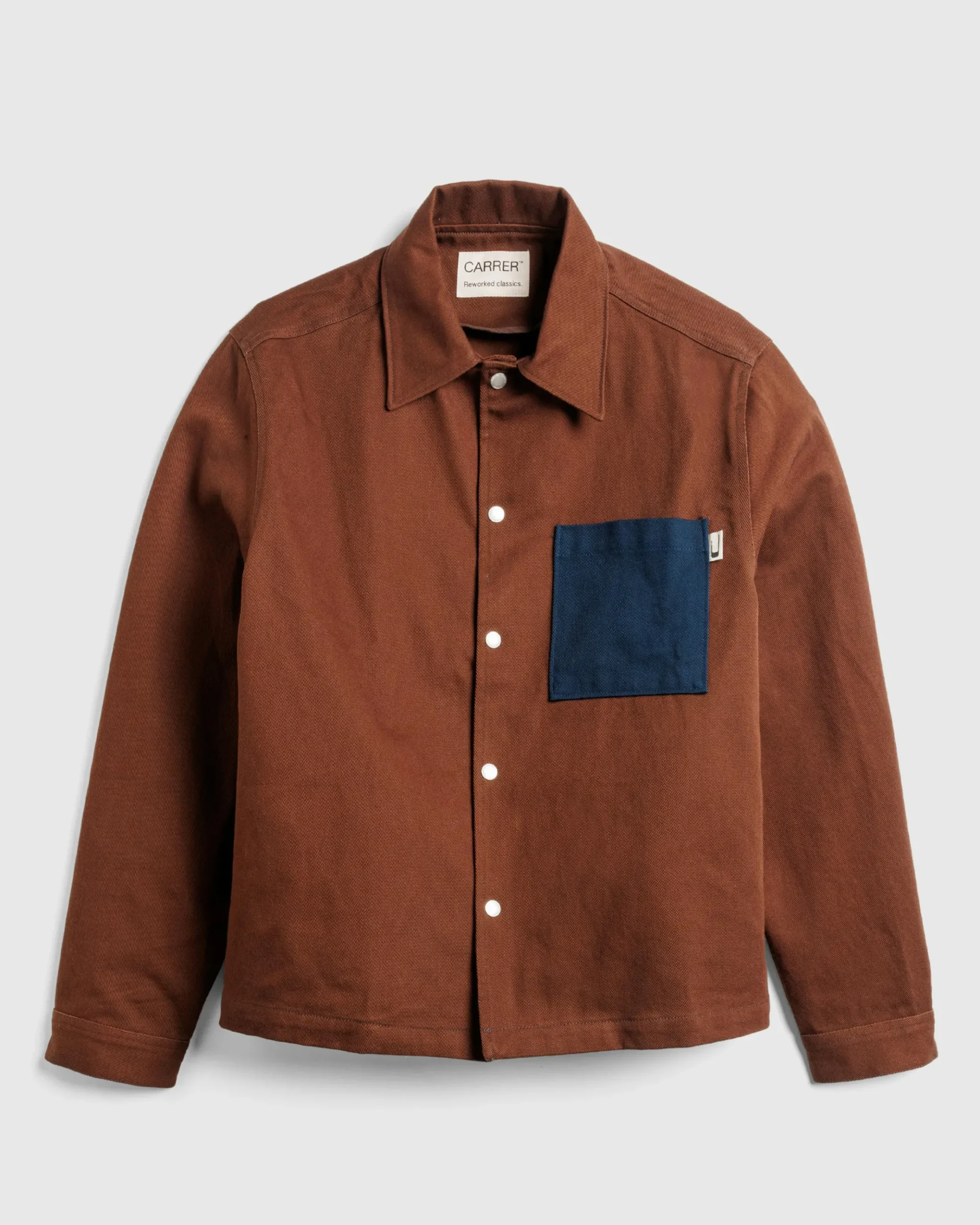 Flash Sale Carrer Heavy Twill Overshirt Antique Brown antiquebrown