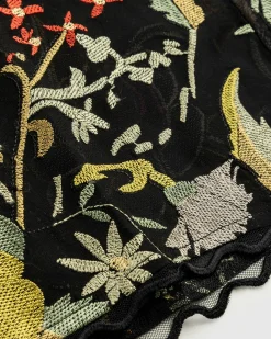 Fashion Bode Heirloom Floral Short-Sleeve Shirt multi