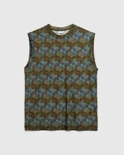 Fashion Dries van Noten Heyzen Shirt /Green dust