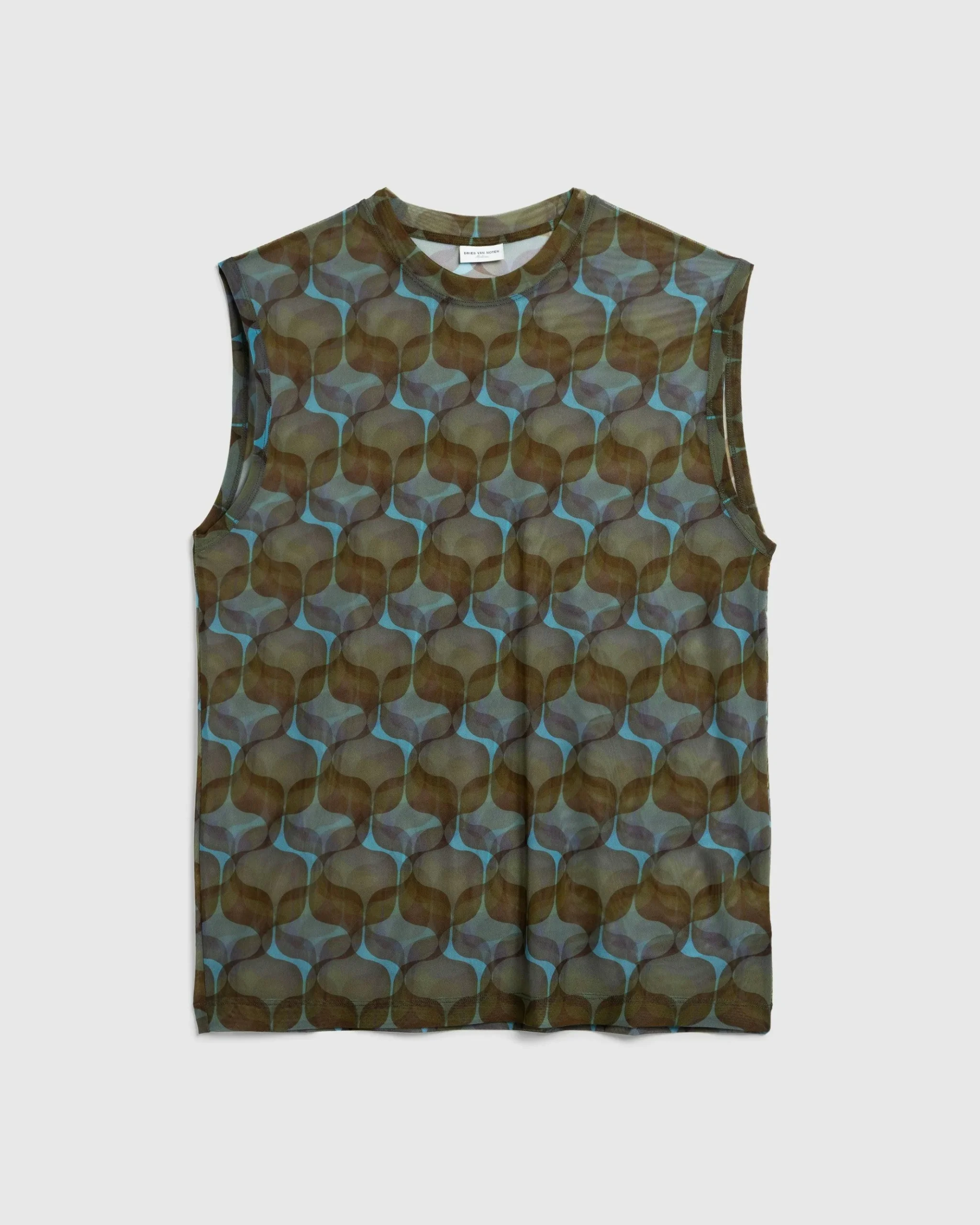 Fashion Dries van Noten Heyzen Shirt /Green dust