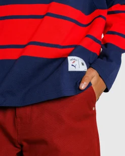 Fashion Puma Hockey Jersey Navy/Red pumanavy